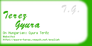 terez gyura business card